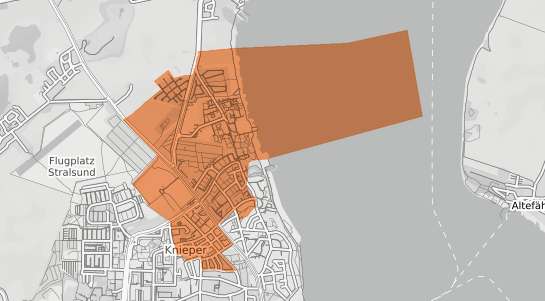 Mietspiegelkarte Stralsund Knieper Nord